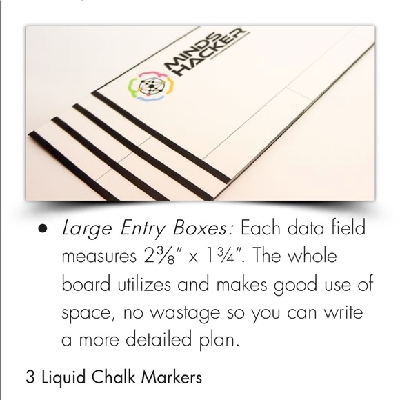 NWT magnetic dry erase monthly planner - Picture 6 of 14